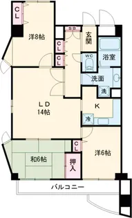 ベルメゾン末広S【1001号室】の間取り