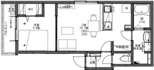 KEIAI RESIDENCE 西八王子Ⅲ【203号室】の間取り