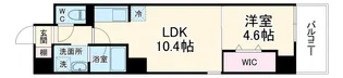 ブロード江坂広芝町レジデンス【8階】の間取り