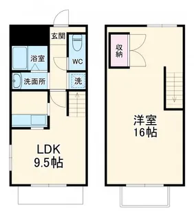 プルーン2【104号室】の間取り