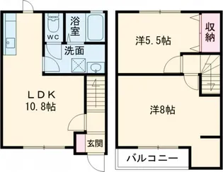 レジェルテ【106号室】の間取り