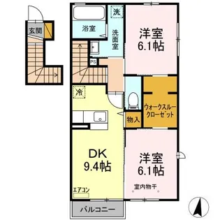 ポテンティア【2階】の間取り