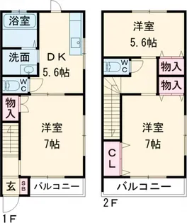 ミラクル・ジョイン【D号室】の間取り