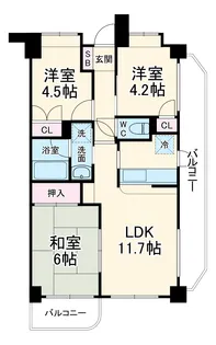 サンハロー横須賀中央駅前【5階】の間取り