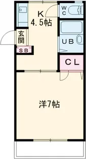 ル・シエール平町【1階】の間取り