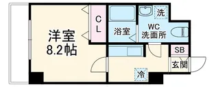 フォース二条城東【5階】の間取り