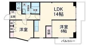 キャストル市ヶ尾【4階】の間取り