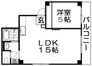 StoRKApartment南堀江【6階】の間取り