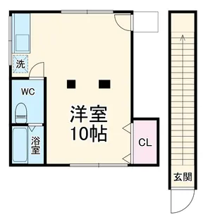ぽっぽ荘【2階】の間取り