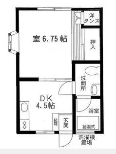 第2コンプレール【101号室】の間取り