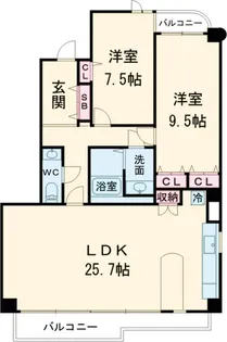 コスモ碑文谷【2階】の間取り