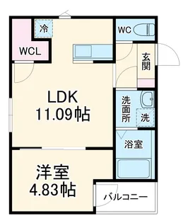 RadIAnce名城公園 N棟【2階】の間取り