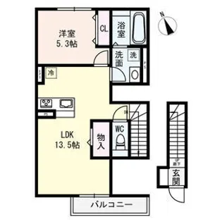 アヴァンス・イワコー【2階】の間取り