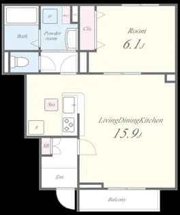 ルミセンス【1階】の間取り