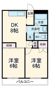ブラザーマンション湯浅【201号室】の間取り