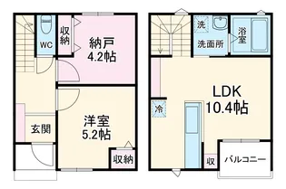 MELLAS浦安【1階】の間取り
