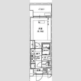 Alivis放出【7階】の間取り