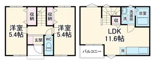 MELLAS浦安【1階】の間取り