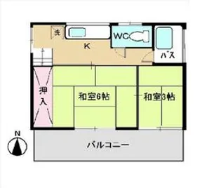 鈴木アパート【2階】の間取り