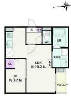 Jack izumiⅠ【202号室】の間取り