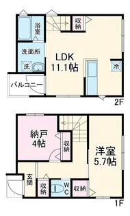 MELLAS浦安【1階】の間取り
