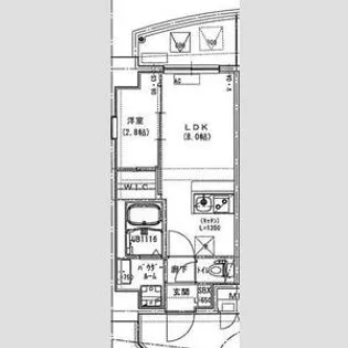 Alivis放出【3階】の間取り