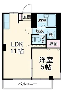 鷺沼ビラスズキ1号棟【2階】の間取り