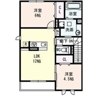 メゾン・ド・ソレイユ【2階】の間取り