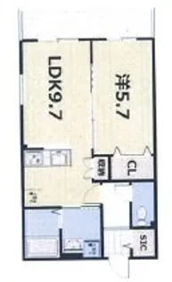 FORCE西院【303号室】の間取り