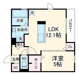 Uリッチトリシア【2階】の間取り
