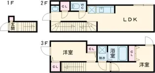 ソルナクレイシア雑司が谷【2階】の間取り
