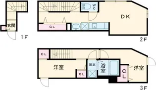 ソルナクレイシア雑司が谷【2階】の間取り
