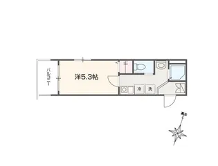 MELLAS武蔵浦和【3階】の間取り