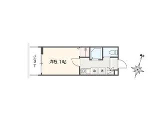 MELLAS武蔵浦和【1階】の間取り