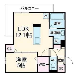 Uリッチトリシア【2階】の間取り