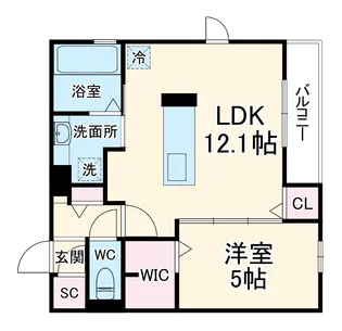Uリッチトリシア【3階】の間取り