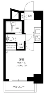 エクセリア旗の台【603号室】の間取り