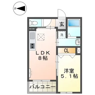アウローラ本郷町【2階】の間取り