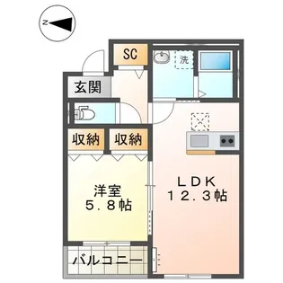 アウローラ本郷町【2階】の間取り