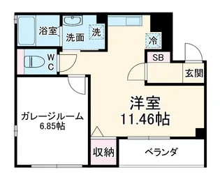 Grand ete【101号室】の間取り