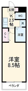 A・City宇頭【103号室】の間取り