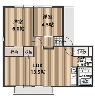 スターフィールド渡戸B【2階】の間取り