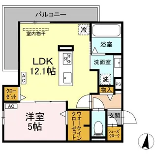 Uリッチトリシア【3階】の間取り