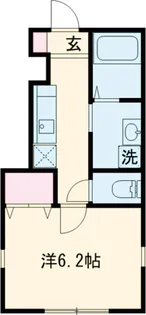 プルメリア八王子【1階】の間取り