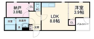 リオグランデ金田【2階】の間取り