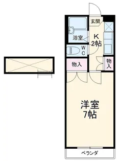 ラセーヌ柴田【1階】の間取り