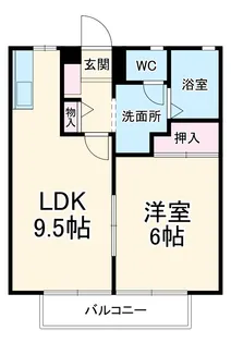 ビーライン大府【105号室】の間取り
