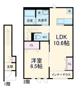 スカイテラス【2階】の間取り