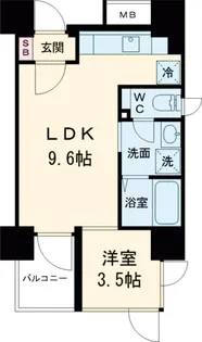 コスモグラシア大塚【601号室】の間取り