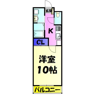 第8横土ビル【505号室】の間取り
